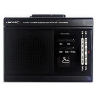 磁気研究所 MP3変換/ラジオ機能付きカセットプレイヤー HD-RCMP3HPBK 1個