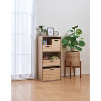 パール金属 積み重ね桐ボックス 浅型ハーフ 幅190×奥行260×高さ120mm N-7109 1個