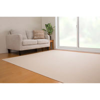 サンコー おくだけ吸着 ロングマット 60×120cm ベージュ 洗える 日本製 床暖房対応 抜け毛 対策 ペット 犬 猫 KO-48（直送品）