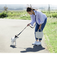 RM 犬用 長さ調整リード ネイビー アイリスオーヤマ