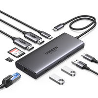 ドッキングステーション 10-in-1 HDMI×2 LAN Type-C（100W） USB-A カードスロット USBハブ