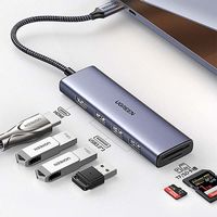 ドッキングステーション 6-in-1 HDMI USB-A カードスロット USBハブ 1個 UGREEN