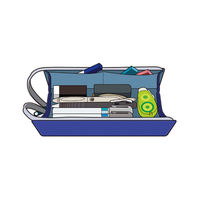 コクヨ ペンケースC2・L・バイオレットブルー F-VBF122-8 1個