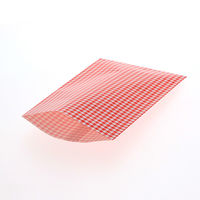 シモジマ 平袋 柄小袋 ストレートタイプ B型 ギンガムミニ 赤 006538413 1袋(100枚)