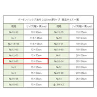 シモジマ ボードンパック#25 13-60 穴有 プラアリ 006763454 1袋(100枚)