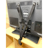 ティーエフサービス テレビ転倒防止ベルト クランプタイプ TVG-70AD 1個