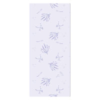 丸富製紙 花束フラワープリントラベンダー18Rダブル 611533 1パック