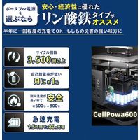 ポータブル電源 リン酸鉄リチウムイオン電池 蓄電池 600W BigBlueTeck Cellpowa600 CP600 1台
