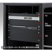 サンワサプライ ブランクパネル(2U) CP-SVBP2UBKA 1台（直送品）