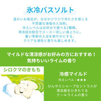 入浴剤 クール キモチ 氷冷バスソルト L シロクマのきもち クールライムの香り 300g（約6回分）1個 グローバルプロダクトプランニング