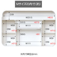 SANKA ナチュラ ツールピット M ホワイト 収納ボックス NTP-MWH 1セット（5個）