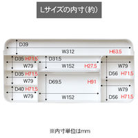 SANKA ナチュラ ツールピット L クリア 収納ボックス NTP-LCL 1セット（5個）