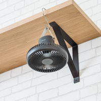 ミニリビングファン LEDライト付き DG PBAF003-DG 1台