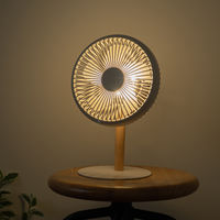 ミニリビングファン LEDライト付き OW PBAF003-OW 1台