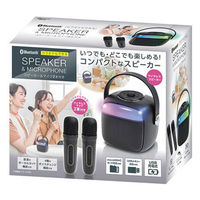 カラオケもできるBluetoothスピーカー S02BS-002BK 1セット
