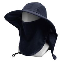 ヤマショウ 軽量日よけハットマスク付 ネイビー YCH-054NV 1個（直送品）