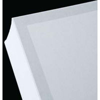 山櫻 二折 カード 2号 弔事用 鼠枠 ケント D(厚口) 白 無地 322011 1箱(100枚)