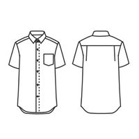 住商モンブラン シャツ ワイシャツ 兼用 半袖 白 SS008-01-LL 1枚