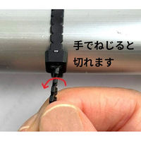 ジャステム ツイストナイロンケーブルタイ 300mm ブラック 23030104 1セット(100本入)（直送品）