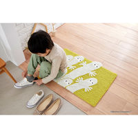 スミノエ MOOMIN とびでるニョロニョロ マット 50×70cm イエローグリーン 4549781321592 1枚