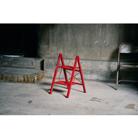 天馬 アルミ踏み台スリム2段レッド 812004234 1個