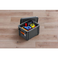 【バックルコンテナ】アイリスオーヤマ コンテナ プラスチック製バックル コンテナボックス 容量2.1L BL-2.3R チャコールグレー 1個