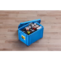 【コンテナボックス】アイリスオーヤマ コンテナ ボックスコンテナ 本体のみ (ふた別売り) 容量19.5L B-21R ブルー 1個
