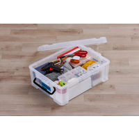 【バックルコンテナ】アイリスオーヤマ コンテナ プラスチック製バックル コンテナボックス 容量21.3L BL-22P クリア 1個