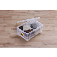 【コンテナボックス】アイリスオーヤマ コンテナ ボックスコンテナ 本体のみ (ふた別売り) 容量32.7L B-32R クリア 1個
