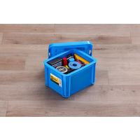 【コンテナボックス】アイリスオーヤマ コンテナ ボックスコンテナ 本体のみ (ふた別売り) 容量2.1L B-2.3R ブルー 1個
