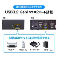 サンワサプライ 4K対応HDMIパソコン自動切替器(4:1) SW-KVM4U3HD 1台（直送品）