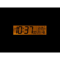 RHYTHM（リズム） フイットウェーブD237 グレー 置時計 [電波 温湿度 カレンダー] 幅131×高さ66mm 1個