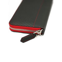 エアージェイ GT-MOBILEカーボンレザーラウンドファスナー長財布 RD GT-WL1RD 1個