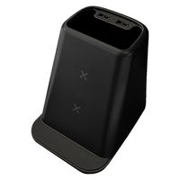 エアージェイ ペンスタンドUSBポート付きワイヤレス充電器 BK AWJ-PD11 1台