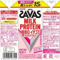 SAVAS（ザバス） ミルクプロテイン 脂肪0 イチゴ風味 1セット（1本（200ml）×24）　明治　プロテインドリンク