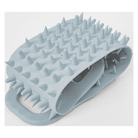 ニーズ リバーシブルスカルプケアブラシ グレー 1-00275-002 1個（直送品）