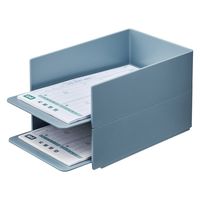 キングジム スターダ スタッキングトレー STA020-DG 1セット(1個×3)