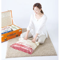 圧縮袋 VO押すだけ 衣類圧縮パックLL 2枚入り 1セット（5個）東和産業