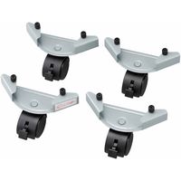 移動がらくらく ファンヒーターキャリー ライトグレー 1セット（4個入） コジット