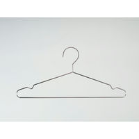 丈夫でサビにくい ステンレスハンガー 外干し・収納用 シルバー 1パック（3本組） サワフジ