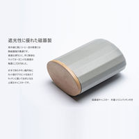 KAKU-KAKU キャニスター 保存容器 ホワイト 200ml 美濃焼 日本製 1個 ワールド・クリエイト