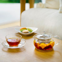 HARIO (ハリオ) 茶茶急須 丸 450ml コルクマット付 CHJMN-45-T-CP 1個