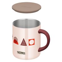 サーモス 真空断熱マグカップ 350ml ピンクパターン JDG-352LTD P-PTN 1個