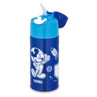 サーモス（THERMOS）真空断熱ストローボトル ミッキー ネイビーブルー 400ml 1個 キッズ ディズニー