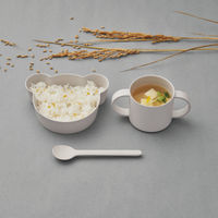 tak（タック）ビオキッズディッシュ 抗菌 カトラリー スプーン コーラル 電子レンジ・食洗機対応 1個 竹中