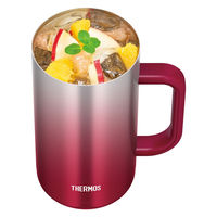 【セール】サーモス（THERMOS） 真空断熱ジョッキ スパークリングレッド JDK-720C SP-R 1個