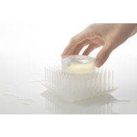 +d（プラスディー） ツンツン ソープディッシュ 石鹸置き ホワイト 1個 アッシュコンセプト