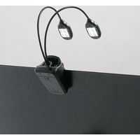 K&M 譜面台用ライト "TWIN HEAD" ブラック 12270-000-55 1台（直送品）