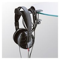 K&M ヘッドフォンホルダー テーブルクランプ付き カラー:ブラック 16090-000-55 1台（直送品）