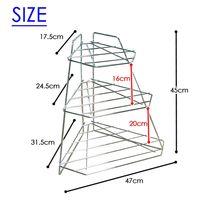 エイ・アンド・アイ コンロコーナーラック3段 シルバー AK-126 1個（直送品）